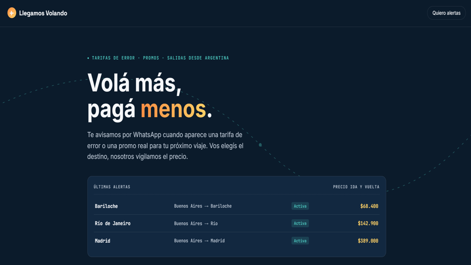 Proyecto Llegamos Volando